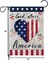 God Bless America Garden Flag Memorial Day Patriotic Garden Flags 12x18 Inch